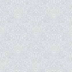 Galerie Wallcoverings Product Code FH37545 - Homestyle Wallpaper Collection - White Blue Colours - Distressed Paisley Design
