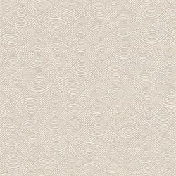 Galerie Wallcoverings Product Code FS72003 - Fusion Wallpaper Collection - Beige White Colours - Geo Swirl Motif Design