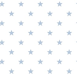 Galerie Wallcoverings Product Code G23104 - Deauville 2 Wallpaper Collection - Sky Blue White Colours - Deauville Star Design