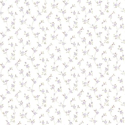 Galerie Wallcoverings Product Code G23282 - Floral Themes Wallpaper Collection - Lilac Pink Green Colours - Petite Floral Trail Design