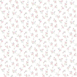 Galerie Wallcoverings Product Code G23285 - Floral Themes Wallpaper Collection - Pink Lilac Blue Green Colours - Petite Floral Trail Design