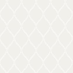 Galerie Wallcoverings Product Code G45053 - Vintage Rose Wallpaper Collection - Cream White Colours - Laurel Trellis Design