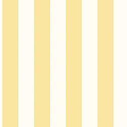 Galerie Wallcoverings Product Code G45400 - Just Kitchens Wallpaper Collection - Yellow White Colours - Awning Stripe Design