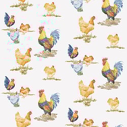 Galerie Wallcoverings Product Code G45416 - Just Kitchens Wallpaper Collection - Blue Yellow Red Colours - Free Range Design