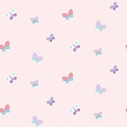 Galerie Wallcoverings Product Code G56008 - Just 4 Kids 2 Wallpaper Collection - Pink Blue Purple Colours - Butterflies Design