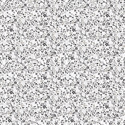 Galerie Wallcoverings Product Code G56667 - Small Prints Wallpaper Collection - Black White Grey Silver Colours - Mini Mod Floral Design