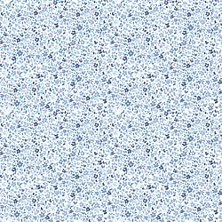 Galerie Wallcoverings Product Code G56668 - Small Prints Wallpaper Collection - Blue Grey White Colours - Mini Mod Floral Design