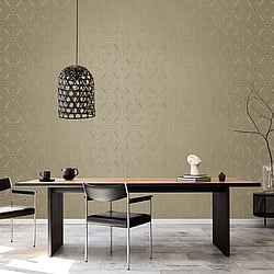 Galerie Wallcoverings Product Code G67730 - Special Fx Wallpaper Collection - Yellow Gold Colours - Metallic Spiral Design