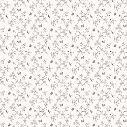 Galerie Wallcoverings Product Code G67850 - Miniatures 2 Wallpaper Collection - White Black Grey Colours - Small Floral Butterfly Dragonfly Design