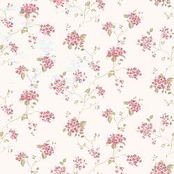 Galerie Wallcoverings Product Code G67866 - Miniatures 2 Wallpaper Collection - Pink White Colours - Hydrangea Trail Design