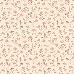 Galerie Wallcoverings Product Code G67872 - Miniatures 2 Wallpaper Collection - Red Cream Colours - Cow Parsley Design