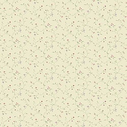 Galerie Wallcoverings Product Code G67922 - Miniatures 2 Wallpaper Collection - Cream Green Pink Purple Colours - Small Floral Trail Design