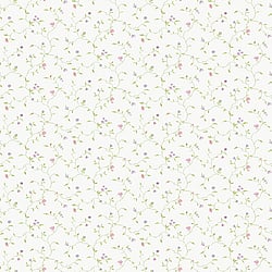 Galerie Wallcoverings Product Code G67923 - Miniatures 2 Wallpaper Collection - Pink White Green Purple Colours - Small Floral Trail Design