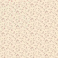 Galerie Wallcoverings Product Code G67925 - Miniatures 2 Wallpaper Collection - Red Cream Colours - Small Floral Trail Design