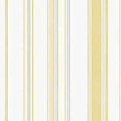 Galerie Wallcoverings Product Code G68059 - Smart Stripes 3 Wallpaper Collection - Yellow, Greys Colours - Casual Stripe Design