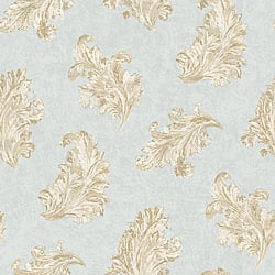 Galerie Wallcoverings Product Code G68663 - Palazzo 2 Wallpaper Collection - Blue,Beige,Gold Colours - Acanthus Design