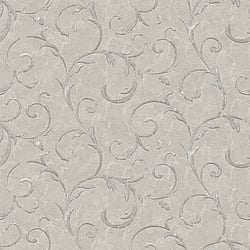 Galerie Wallcoverings Product Code G68675 - Palazzo 2 Wallpaper Collection - White,Silver Grey Colours - Palazzo Scroll Design