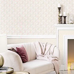 Galerie Wallcoverings Product Code G68700 - Miniatures 3 Wallpaper Collection - Cream,Red,Brown Colours - Blossom Branch Design