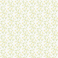 Galerie Wallcoverings Product Code G68702 - Miniatures 3 Wallpaper Collection - Yellow,Green Colours - Blossom Branch Design