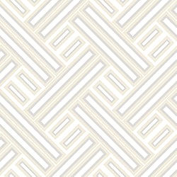 Galerie Wallcoverings Product Code GX37604 - Geometrix Wallpaper Collection - Cream Pearl Silver Colours - Geo Rectangular Design