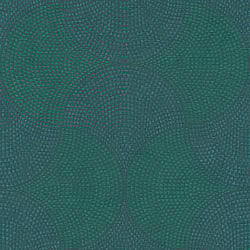 Galerie Wallcoverings Product Code HV41047 - Havana Wallpaper Collection - Blue Green Metallic Colours - Havana Mosaic Fan Motif Design