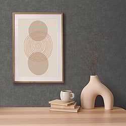 Galerie Wallcoverings Product Code HZ62032 - Horizon Wallpaper Collection - Black Colours - Textured Plain Design