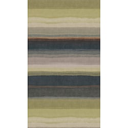 Galerie Wallcoverings Product Code HZ62082M - Horizon Wallpaper Collection - Brown Grey Green Colours - Muted Strips Design