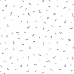 Galerie Wallcoverings Product Code KB25622 - Kitchen Style 3 Wallpaper Collection - Blue White Colours - Leaf Toss Design