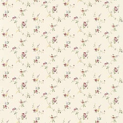 Galerie Wallcoverings Product Code PF38118 - Pretty Prints Wallpaper Collection - Cream, Pink, Green, Brown, Yellow Colours - Laura's Trail Design