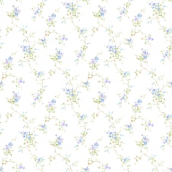 Galerie Wallcoverings Product Code PF38152 - Pretty Prints Wallpaper Collection - Blue, Purple, Green Colours - Ivy Trail Design