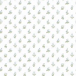 Galerie Wallcoverings Product Code PF38166 - Pretty Prints Wallpaper Collection - Blue, Green Colours - Mini Garden Spot Design