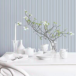 Galerie Wallcoverings Product Code ST36907 - Simply Stripes 3 Wallpaper Collection - Blue Colours - Regency Stripe Design