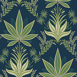 Galerie Wallcoverings Product Code TJ40112 - Mulberry Tree Wallpaper Collection - Blue Colours - Abbey Design