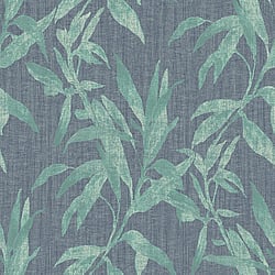 Galerie Wallcoverings Product Code TP21234 - Passenger Wallpaper Collection - Green Blue Colours - Tropical Leaves Design