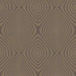 Galerie Wallcoverings Product Code TP21281 - Passenger Wallpaper Collection - Dark Brown Gold Colours - Metallic Ikat Design