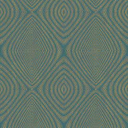 Galerie Wallcoverings Product Code TP21283 - Passenger Wallpaper Collection - Green Gold Colours - Metallic Ikat Design