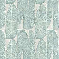 Galerie Wallcoverings Product Code WH30172 - Welcome Home Wallpaper Collection - Blue Colours - Geometric Leaf Design
