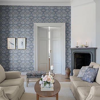 Galerie Wallcoverings Product Code 82024 - Hidden Treasures Wallpaper Collection - Blue Colours -  