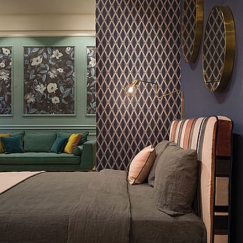 Galerie Wallcoverings Product Code EL21063 - Elisir Wallpaper Collection - Blue Brown Colours -  