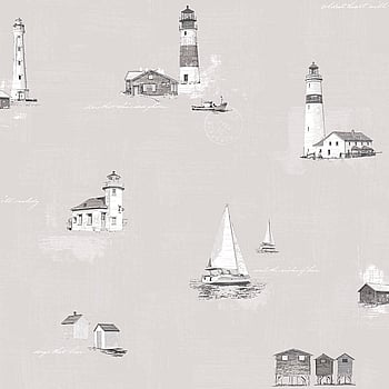 Galerie Wallcoverings Product Code G23314 - Deauville 2 Wallpaper Collection - Taupe Beige White Colours -  