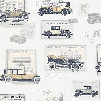 Galerie Wallcoverings Product Code G56136 - Nostalgie Wallpaper Collection - Silver Grey Colours -  