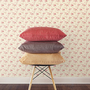 Galerie Wallcoverings Product Code G67893 - Miniatures 2 Wallpaper Collection - Red Cream Green Colours -  