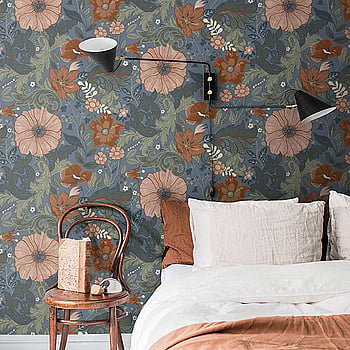 Galerie Wallcoverings Product Code S13108 - Sommarang Wallpaper Collection - Blue Colours -  